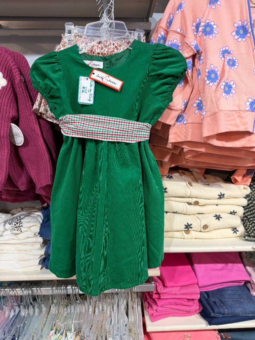 Jack + Teddy Green Holiday Dress